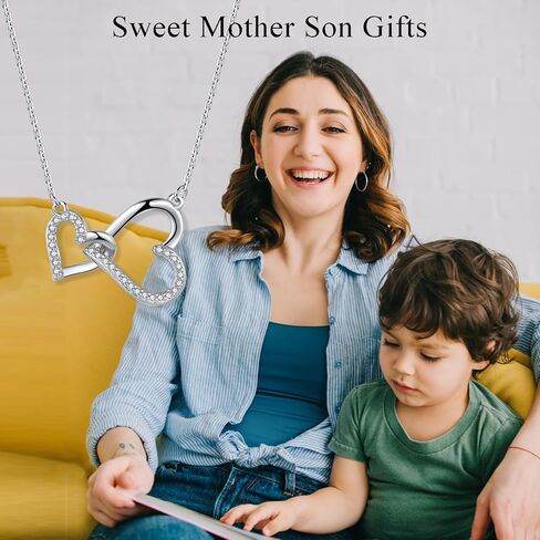 Necklace Gifts for Mom Mother Daughter Grandma Granddaughter Aunt Auntie Niece Big Sister Little Sister -Heart Necklace Jewelry Present as Christmas Birthday Valentines Day Mothers Day Graduation Gift in Saudi Arabia