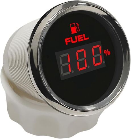 ELING مقياس مستوى الوقود متر 0-190ohm 240-33ohm إشارة 2 "مع 8 مصابيح خلفية in Kuwait