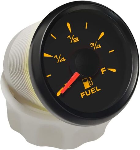 ELING مقياس مستوى الوقود متر 0-190ohm 240-33ohm إشارة 2 "مع 8 مصابيح خلفية in Kuwait