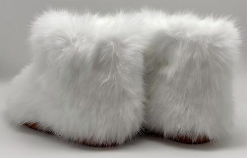 Girls Fluffy Furry Snow Boots Faux Fur Winter Warm Outdoor Boots in Saudi Arabia