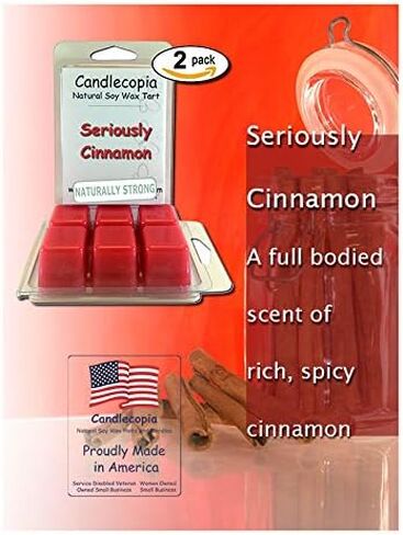 Mahogany Teakwood Strongly Scented Hand Poured Vegan Wax Melts, 12 Scented Wax Cubes, 6.4 Ounces in 2 x 6-Packs in Kuwait