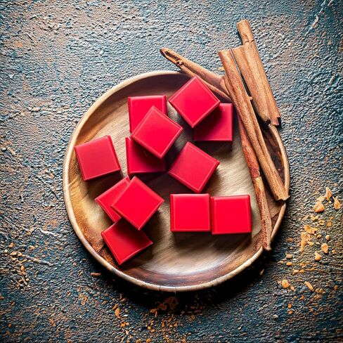 Mahogany Teakwood Strongly Scented Hand Poured Vegan Wax Melts, 12 Scented Wax Cubes, 6.4 Ounces in 2 x 6-Packs in Kuwait