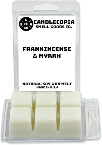 Mahogany Teakwood Strongly Scented Hand Poured Vegan Wax Melts, 12 Scented Wax Cubes, 6.4 Ounces in 2 x 6-Packs in Kuwait