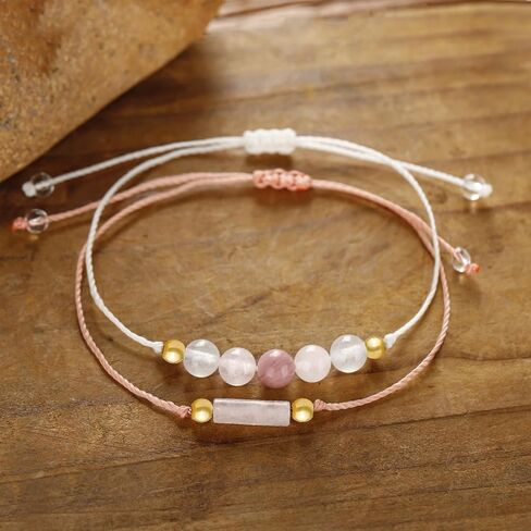 Pregnancy Bracelet for Women Colorful Crystal Beaded Bracelets Gemstone Layered Bead Bracelet Healthy Pregnancy Bracelet with Card Fashion Jewelry Accessories in Saudi Arabia