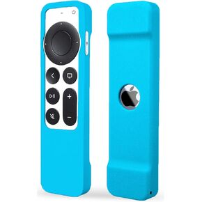 Case Compatible with Apple TV 4K Siri Remote 2021 2022 - Soft Silicone Remote Case Cover Sleeve Skin Compatible with Apple TV 4K / HD Siri Remote Controller (2nd & 3rd Gen) - Black