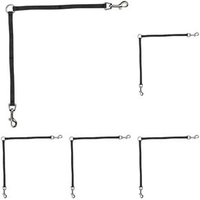 Guardian Gear Nylon 2-Way Large Dog Coupler with Nickel-Plated Swivel Clip, 24", Black