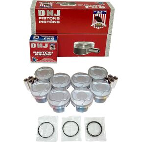 DNJ PRK1102 Piston and Ring Kit For 2008-2013 Chrysler Dodge Jeep Ram 1500 Aspen Commander Dakota Durango Grand Cherokee Ram 1500 4.7L V8 SOHC 16V Naturally Aspirated