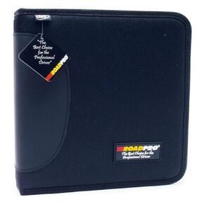 Roadpro LB-004BK Black 3-Ring Binder for Loose-Leaf Log Sheet