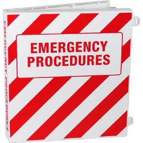 UniKeep Emergency Procedures Binder - 1.5 Inch Spine - with Metal D-Rings