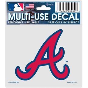 Wincraft MLB Atlanta Braves 84488010 Multi-Use Decal, 3" x 4"