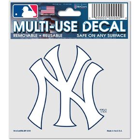 Wincraft MLB New York Yankees 84487010 Multi-Use Decal, 3" x 4"