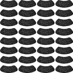 280 Pairs Black Eye Sticker Sports Glitter Eye Black Strips Adhesive Sticker for Baseball Softball Football Sports Occasion