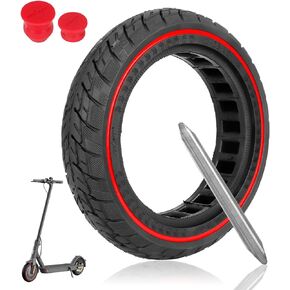ulip 81/2 * 2 Solid Scooter Tire 8.5 inch Rubber Tire 50/75-6.1 Front and Rear Wheels Replacement for Gotrax GXL V2 Hiboy S2 Pro Xiaomi M365 Pro Pro2 1S MI3 and 8.5 inch Scooters