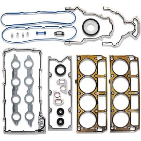 MLS Head Gasket Set Compatible with LS9 Oil Pan Gasket Sets Head Gaskets for GM Chevy LS1/LS6/LQ4/LQ9/4.8L 5.3L 5.7L 6.0L