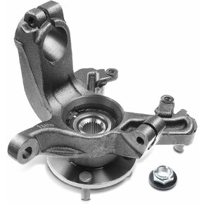 A-Premium Front Steering Knuckle & Wheel Bearing Hub Assembly Compatible with Ford Focus 2000 2001 2002 2003 2004, with 4-Wheel ABS, w/4-Lug, Left Driver Side, Replace # 2M5Z3K186BA