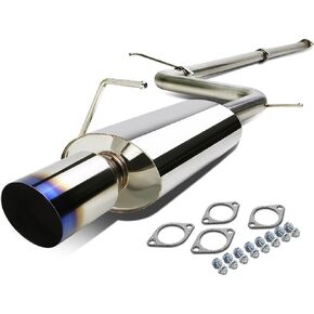 DNA MOTORING CBE-ME06L4-BT Stainless Steel Cat Back Exhaust System [Compatible with 06-09 Mitsubishi Eclipse 2.4L l4]