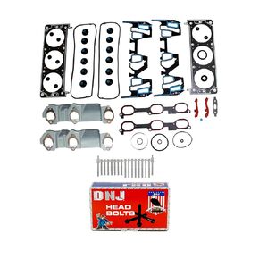 DNJ HGB3121 Cylinder Head Gasket Set with Head Bolt Kit for 2005-2009 Chevrolet Equinox 3.4L 207cid V6 OHV