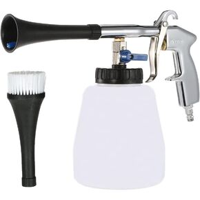 High Pressure Car Wash Cleaning Gun Jet Car Interior Foam Gun Sprayer with 1L Bottle for Vehicle Upholstery Carpet Seat