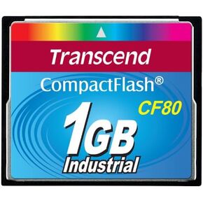 Transcend TS1GCF80 1GB 80x Type I Compact Flash Card