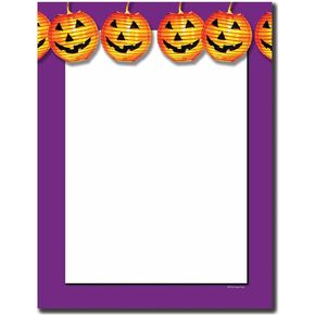 Halloween Grins Letterhead, 25 Pack - 8.5 x 11 inches, DIY Printing, Laser & Inkjet Printer/Copier Compatible