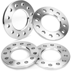 KSP 12mm Universal Wheel Spacers CNC Machined Competible with D-o-d-g-e F-o-r-d C-h-e-v-y GMC with 5&6 Lugs,Work on 5x135 5x5.5 6x135 6x5.5 SUV Pickup,（1/2" Thickness）