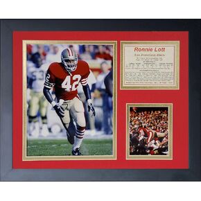Legends Never Die "Ronnie Lott Framed Photo Collage, 11 x 14-Inch (11432U)