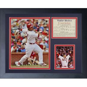 Legends Never Die "Yadier Molina Framed Photo Collage, 11 x 14-Inch, (11355U)