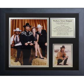 Legends Never Die "Walker Texas Ranger Framed Photo Collage, 11 x 14-Inch, (16545U)