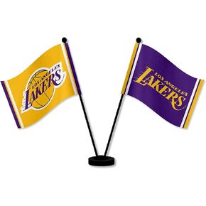 Los Angeles Lakers Desk and Table Top Flags