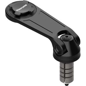 Rokform – Pro Series Motorcycle Stem Phone Mount, Fits Most Sport Bike Center Stems Measuring 12-24mm, Secures Phone Via Quad Tab Twist Lock Mount and Built-in Magnet Mount (Black)