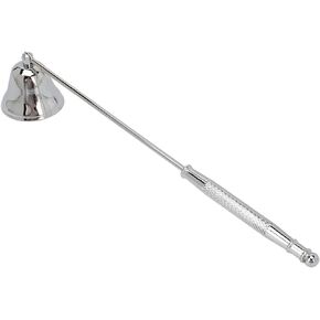 Wick Flame Snuffer, Candle Snuffer Slipless Stainless Steel Smokeless Lightweight Vintage Handle for Home (Black)