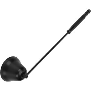 Wick Flame Snuffer, Candle Snuffer Slipless Stainless Steel Smokeless Lightweight Vintage Handle for Home (Black)