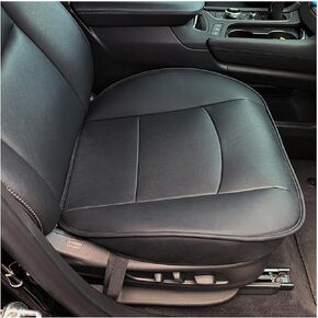 Car Seat for Front Seats, Automotive Breathable Waterproof Faux Leather Interior Seat Cushion Protector Padded with Storage Pockets, Universal for Vehicle, SUV, Truck, RV, Sedan
