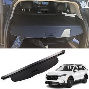 Marretoo for 2023 2024 Honda CRV Cargo Cover (يشمل الهجين) لملحقات Honda CR-V غطاء صندوق السيارة الأسود القابل للسحب غطاء درع الأمان (لـ CRV 2023-2024)