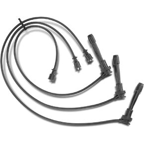 A-Premium Ignition Spark Plug Wires Set of 3 Compatible with Cadillac Allante Fleetwood DeVille Seville Eldorado 60 Special Commercial Chassis 4.5L 4.9L