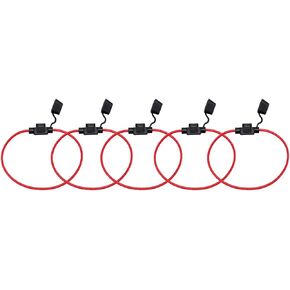 Automotive Car Truck in-line 18 Awg Gauge Fuse Holder for Mini Blade Type Fuse (Pack of 10)