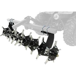 Black Boar ATV/UTV Plugger Implement, Aerates Ground by Removing Plugs, Allowing for Increased Air, Water Flow and Nutrient Absorption (66008)