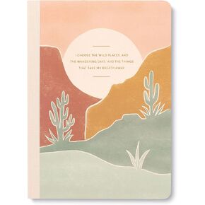 Composition Notebook by Compendium: Day by Day and Piece by Piece, She Makes the World Her Own. — Lay-flat binding, 80 lined pages (10138)