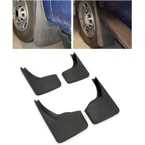 ECOTRIC Mud Flaps Splash Guards Compatible with 2014-2018 GMC Sierra 1500 & 2015-2019 GMC Sierra 2500/3500 Mud Guards Splash Guards Front & Rear Set Molded 4 PCS