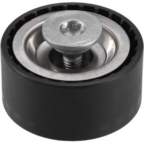 uxcell Belt Tensioner Pulley Assembly Accessory Idler Pulley Guide Pulley No.6512000770 for Mercedes-Benz Sprinter 2500 2014-2022 Black Metal