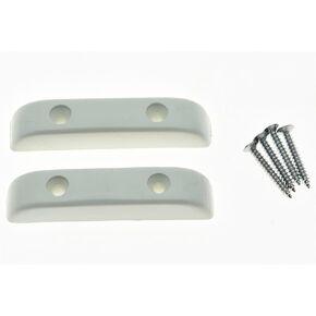 KAISH 2x Plastic White Thumb Rest Bass Thumbrest for Precision P Bass or J Bass Guitar