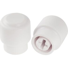 Musiclily Ultra Universal Vintage Style Guitar 3-Way Barrel Switch Tips Pickup Selector Lever Switch Knobs for Fender Squier Tele Style Electric Guitar, Aged White (Set of 2)