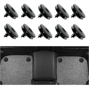 10PCS Car Floor Mat Retainers,Anti-Slip Black Nylon Car Mat Clips Holder Clamps for Fastening Car Carpet,Suitable for Car Truck SUV RV Van