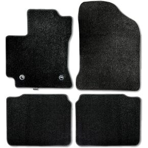 CarsCover Custom Fit 2014-2019 Toyota Corolla Front and Rear Carpet Car Floor Mats Heavy Cushion Ultramax Asphalt Black