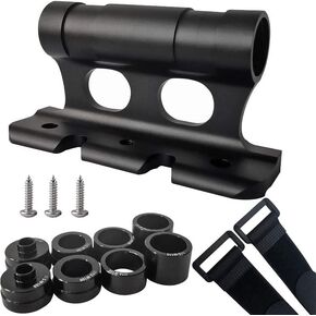 Bike Quick Release Fork Mount Block, Aluminum Alloy Bicycle Front Fork, Block Car Roof Rack Support Bike Stand Holder with Adapters,for Truck/Trailer/Bikes Racks