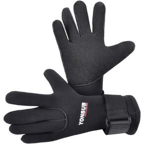 3mm Anti-Slip Neoprene Five Finger Warm Gloves for Diving Snorkeling Paddling Surfing Kayaking Canoeing Spearfishing Skiing