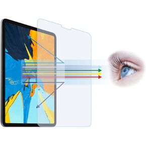 Anti Blue Light Tempered Glass Screen Protector[2 Pack] for iPad Pro 11-inch[Eye Care,Relieve Eye Fatigue] Blocks Excessive Harmful Blue Light & UV 9H Anti Glare Anti-Scratches
