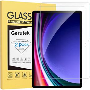 Gerutek [2-Pack Screen Protector for Samsung Galaxy S9FE/S9/S8/S7, [Ultra Clear] [Anti Scratch] [9H Hardness] [Bubble-Free] Tempered Glass Film for Samsung TabS9FE/ S9/S8/S7