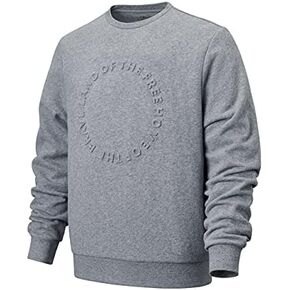 Tregene Men's USA Patriotic Ultra Soft Heavyweight Crew Neck Sweatshirt