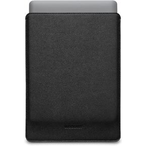 Woolnut Leather & Wool Sleeve Case Cover, for MacBook Pro 13 & Air 13 inch (New model) - Black, MacBook Pro 13 & Air (new model) (WNUT-MBP13-S-102-BK)